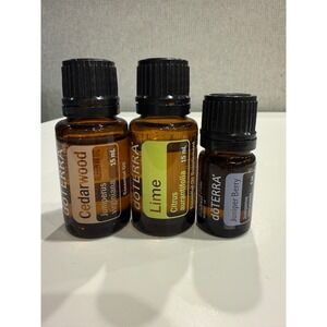 doTERRA Essential Oil Set Cedarwood 15ml Lime 15ml Juniper Berry 5ml Bundle